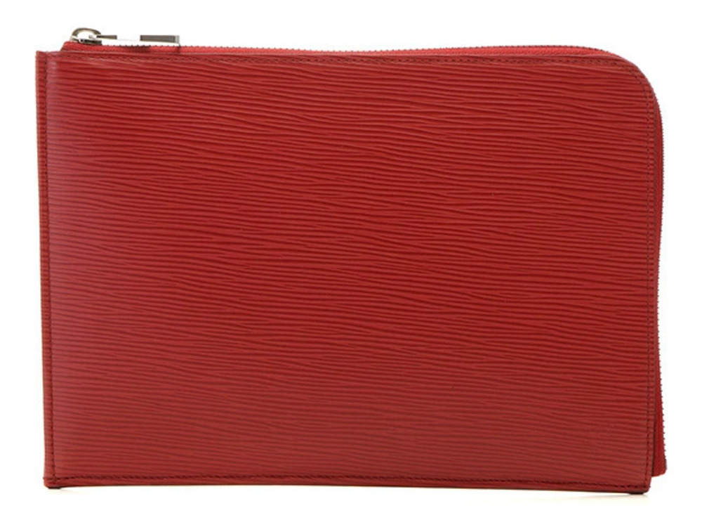 LOUIS VUITTON Bag Pochette Jour Clutch Epi Rouge Red